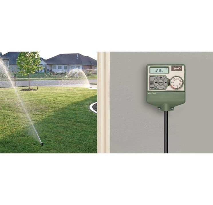 Orbit 57594 Easy Dial 4-Station Indoor Sprinkler Controller, Green - Image 3